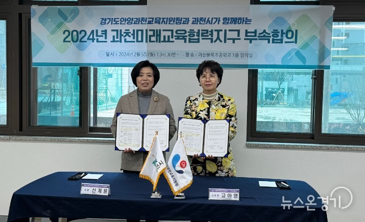 과천미래교육협력지구 사업 운영을 위한 부속 합의 체결