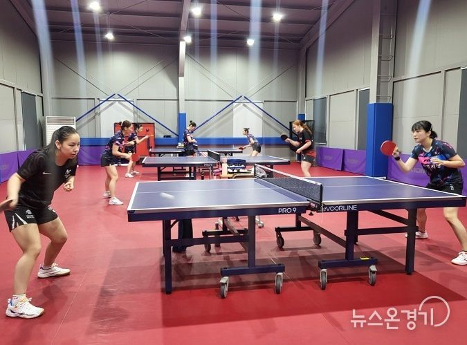 파주시청 직장운동경기부 탁구팀, 영국·호주 국가대표 합동훈련