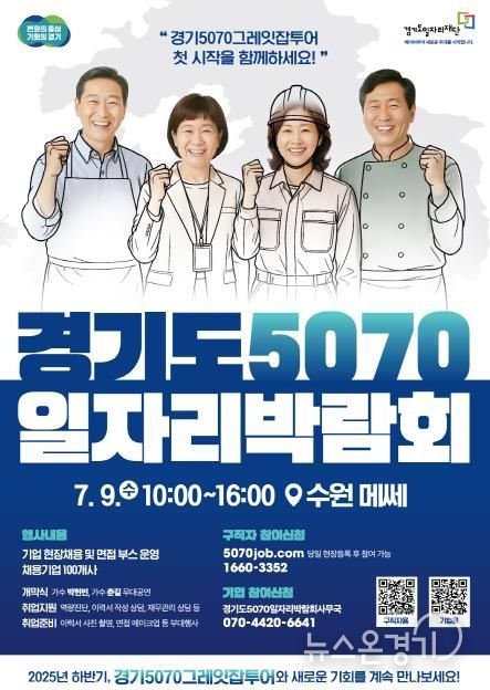 경기도5070일자리박람회포스터