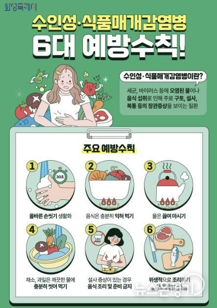 식중독 예방수칙 안내문