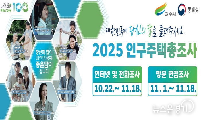 여주시, '2025 인구주택총조사' 실시