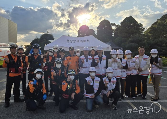 송탄보건소, 재난대비 훈련 ‘현장응급의료소’ 운영