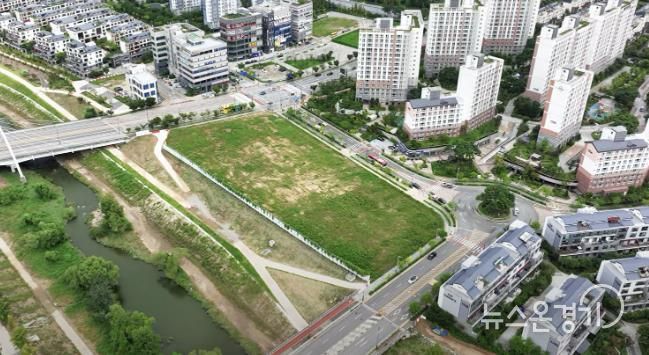 화성특례시 오산동 1010 일원 화성시립미술관 부지 항공사진