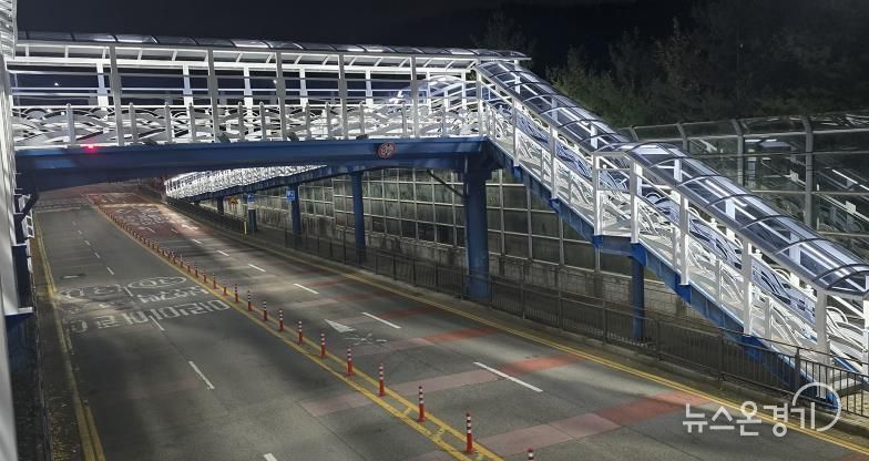 오산시, 가수초 보도육교·매홀중 통학로 캐노피 설치 완료…학생 안전·보행 환경 크게 개선