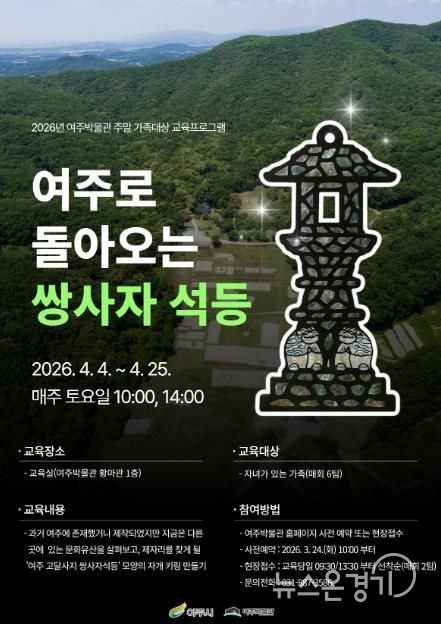 여주박물관, 4월 주말 가족 대상 교육프로그램 운영